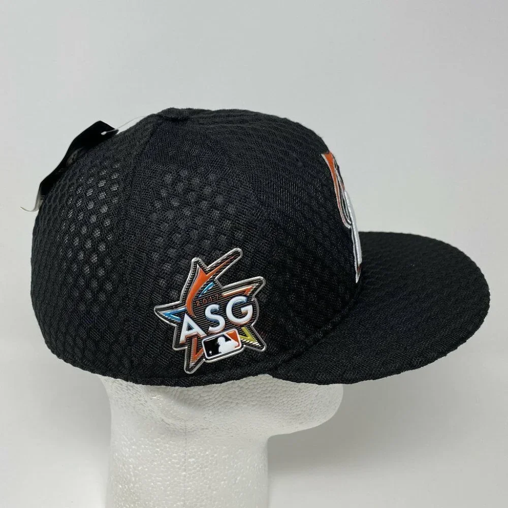 NWT Miami Marlins Home Run Derby 2017 MLB All Star Game Fitted Hat 7 1/4 Cap ASG